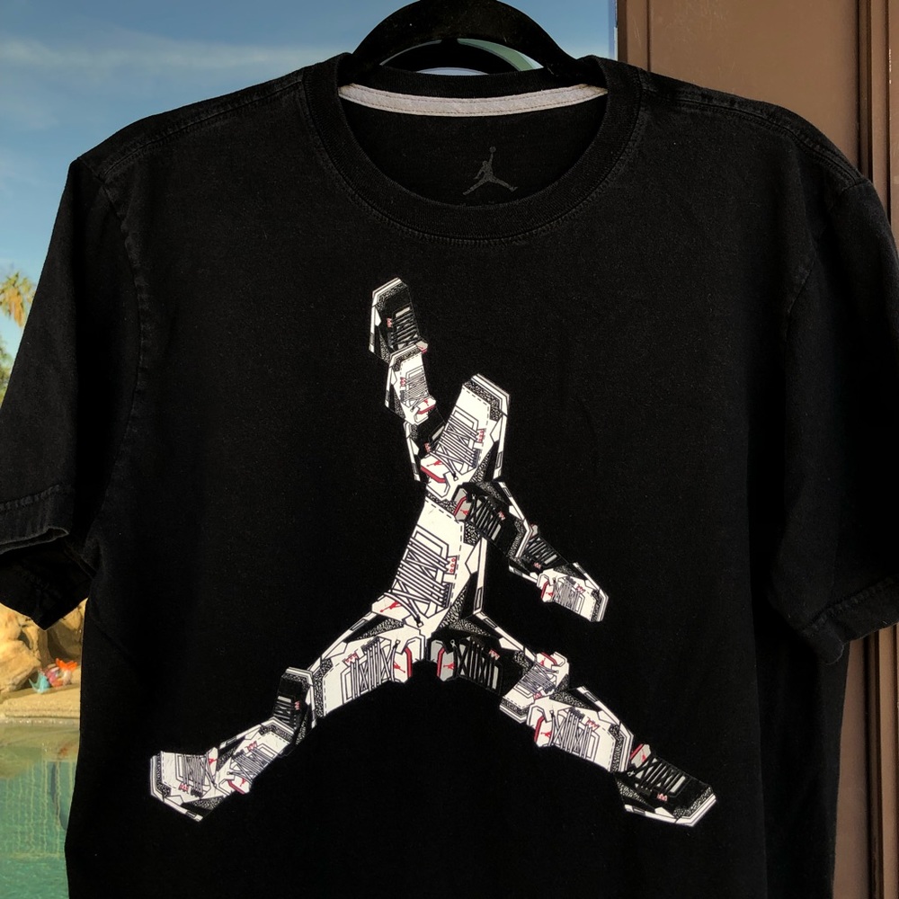 Nike Air Jordan Black "FLIP THIS" Graphic Tee M